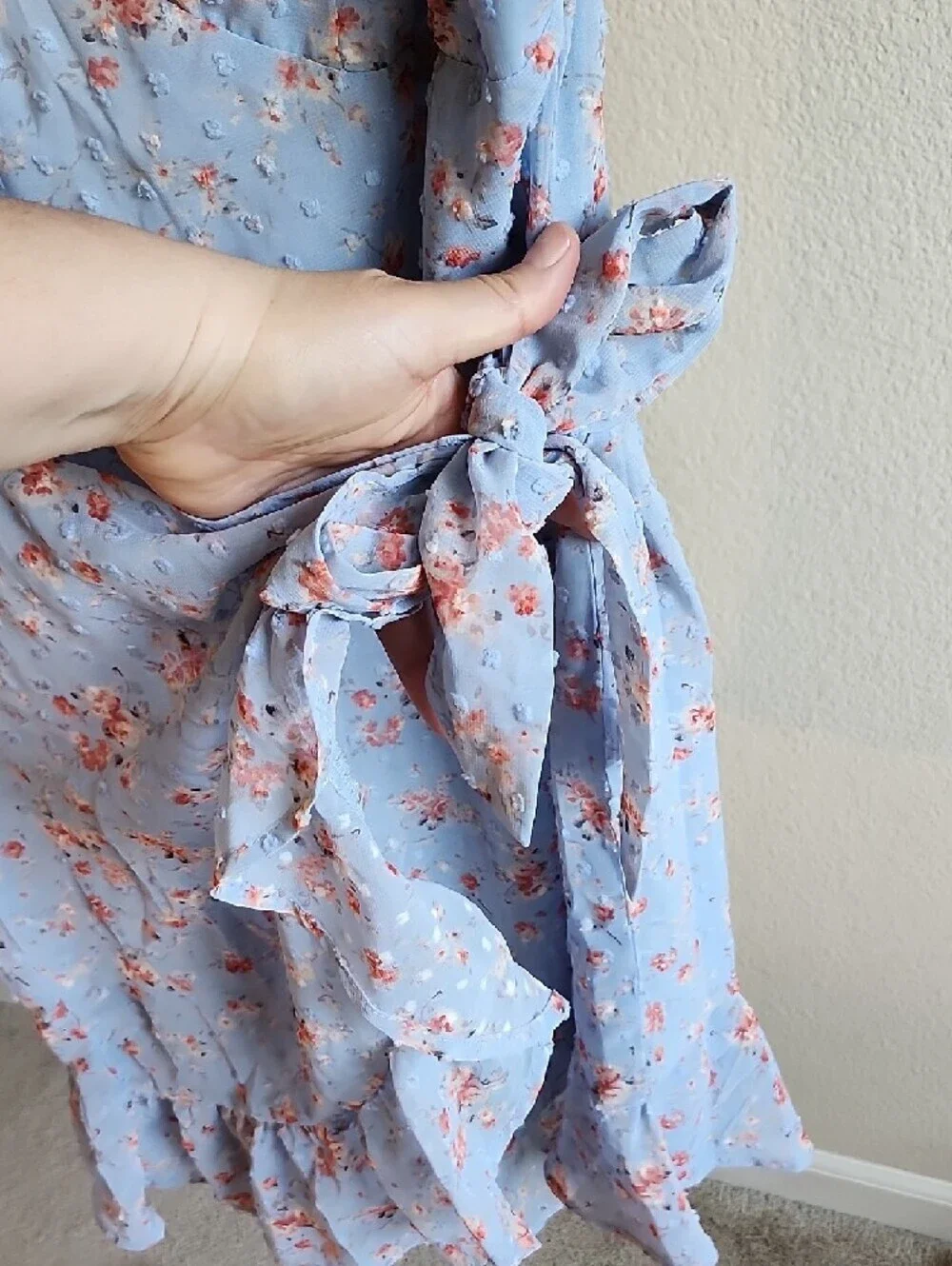 dee elly Light Blue Top with Soft Texture B. - Picture 6 of 11